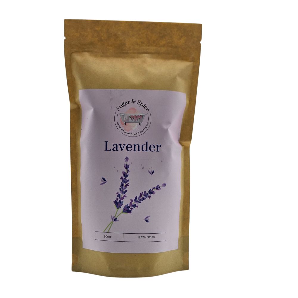 Lavender Bath Salts in a pouch