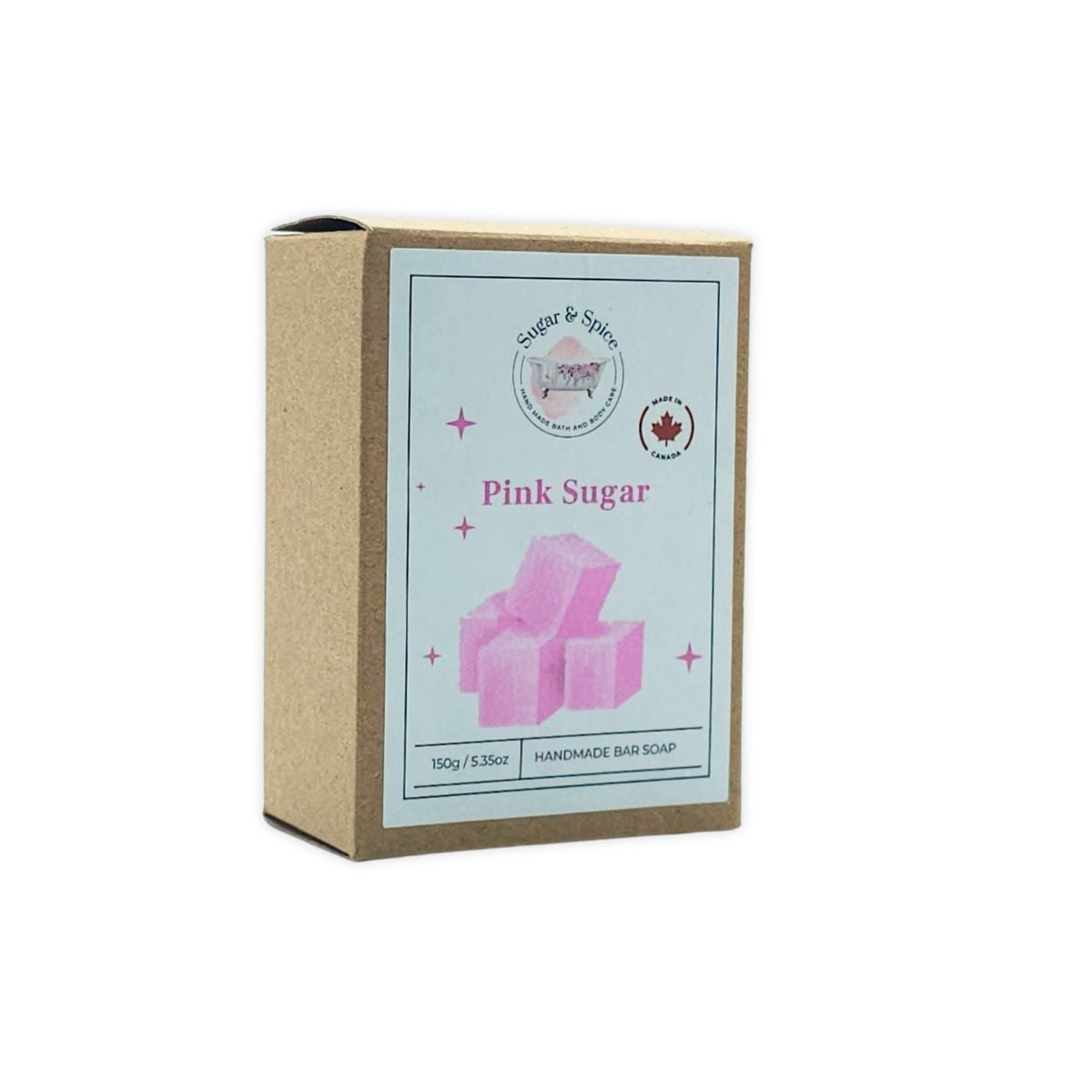 Pink Sugar handmade bar soap made in Canada