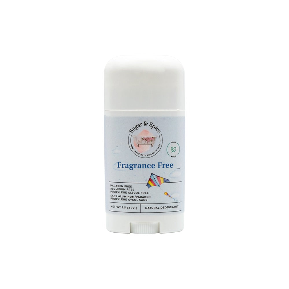 Fragrance Free Natural Deodorant