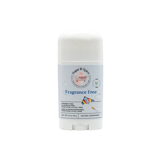 Fragrance Free Natural Deodorant