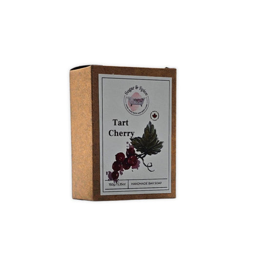 Tart Cherry Bar Soap handmade in Canada by Sugar & Spice