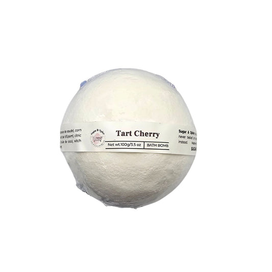 Handmade Tart Cherry bath bomb by Sugar & Spice