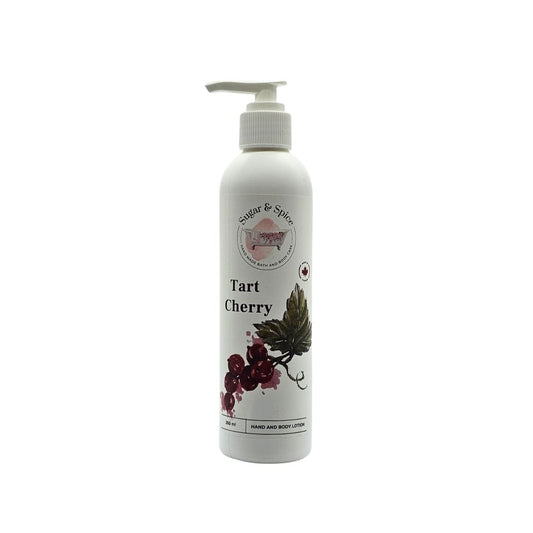 Tart Cherry moisturizing body lotion by Sugar & Spice