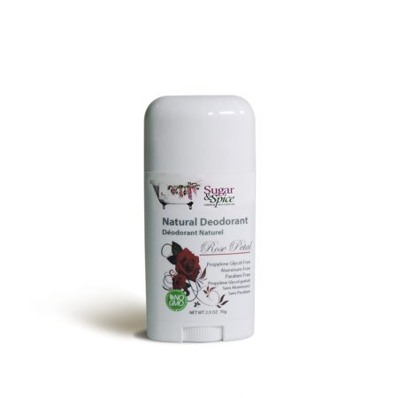 Rose Petal Natural Deodorant Sugar and Spice Maple Ridge BC