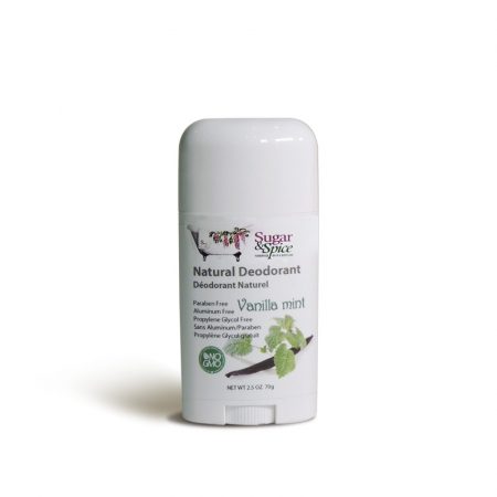Vanilla Mint Natural Deodorant Sugar and Spice Maple Ridge BC
