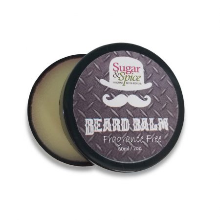 Fragrance Free Beard Balm all Natural product from Sugar and Spice Bath and Body Maple Ridge BC