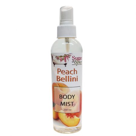 Peach Bellini Natural Body Mist Sugar and Spice Bath and Body Maple Ridge BC