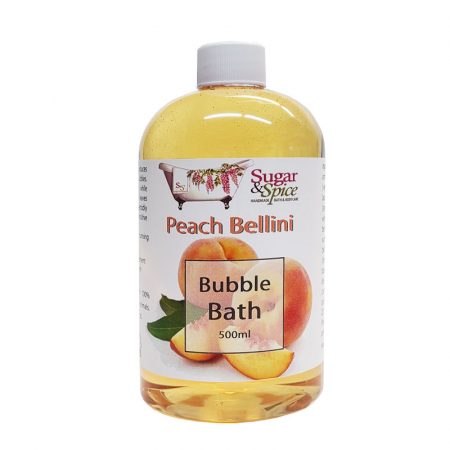 Peach Bellini Natural Bubble Bath Sugar and Spice Bath and Body Maple Ridge BC