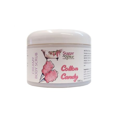 natural kids body scrub cotton candy scented